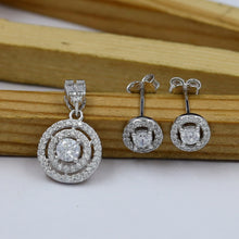 Pure 925 Hallmarked Silver Pendant Set 14378-22
