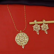 Traditional Jadau Pendant Set 17014-48