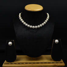 Round Neck Zircon/AD Necklace Set 11493-34