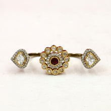 Kundan Double Finger Ring 19907-68