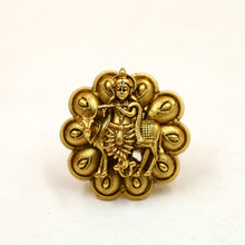 Antique Gold Finish Temple Ring 5916-31