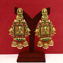 Designer Green Temple Earring 15579