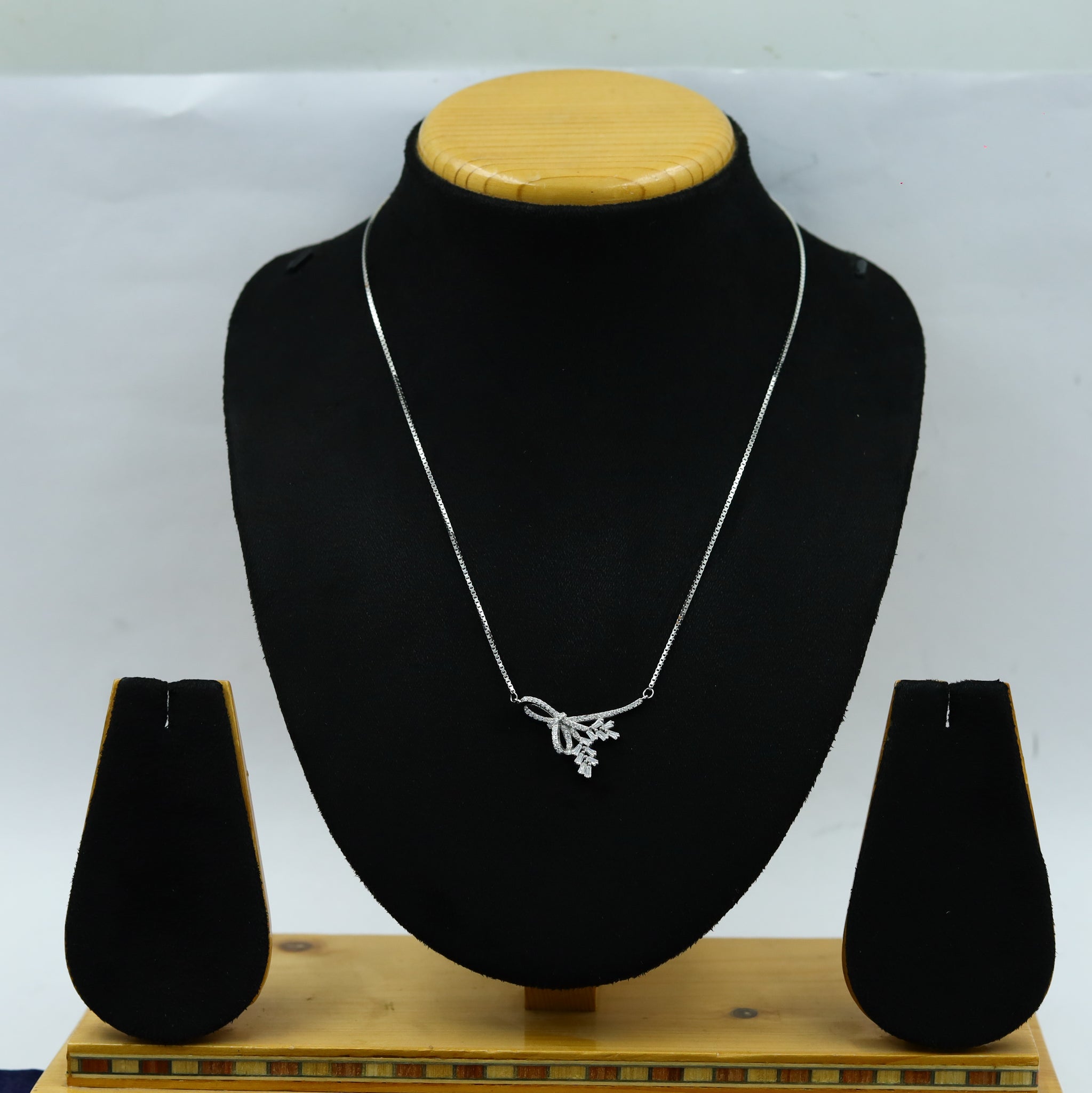 Pure 925 Hallmarked Silver Pendant Set 14461-22