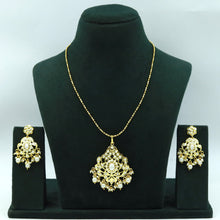 Traditional Jadau Pendant Set 17012-48