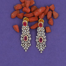 Danglers Zircon/AD Earring 16897-08