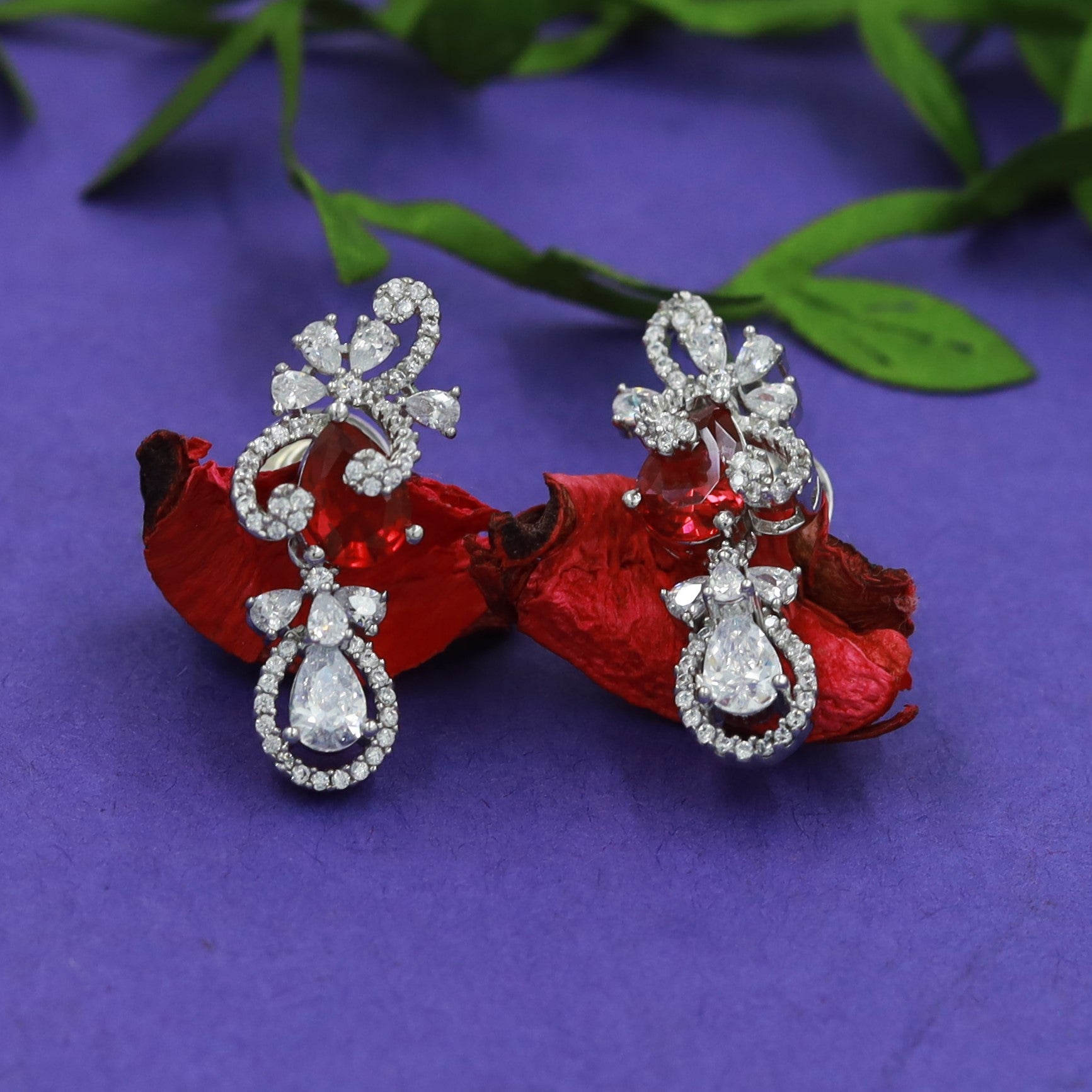 Light Zircon/AD Earring 16891-08