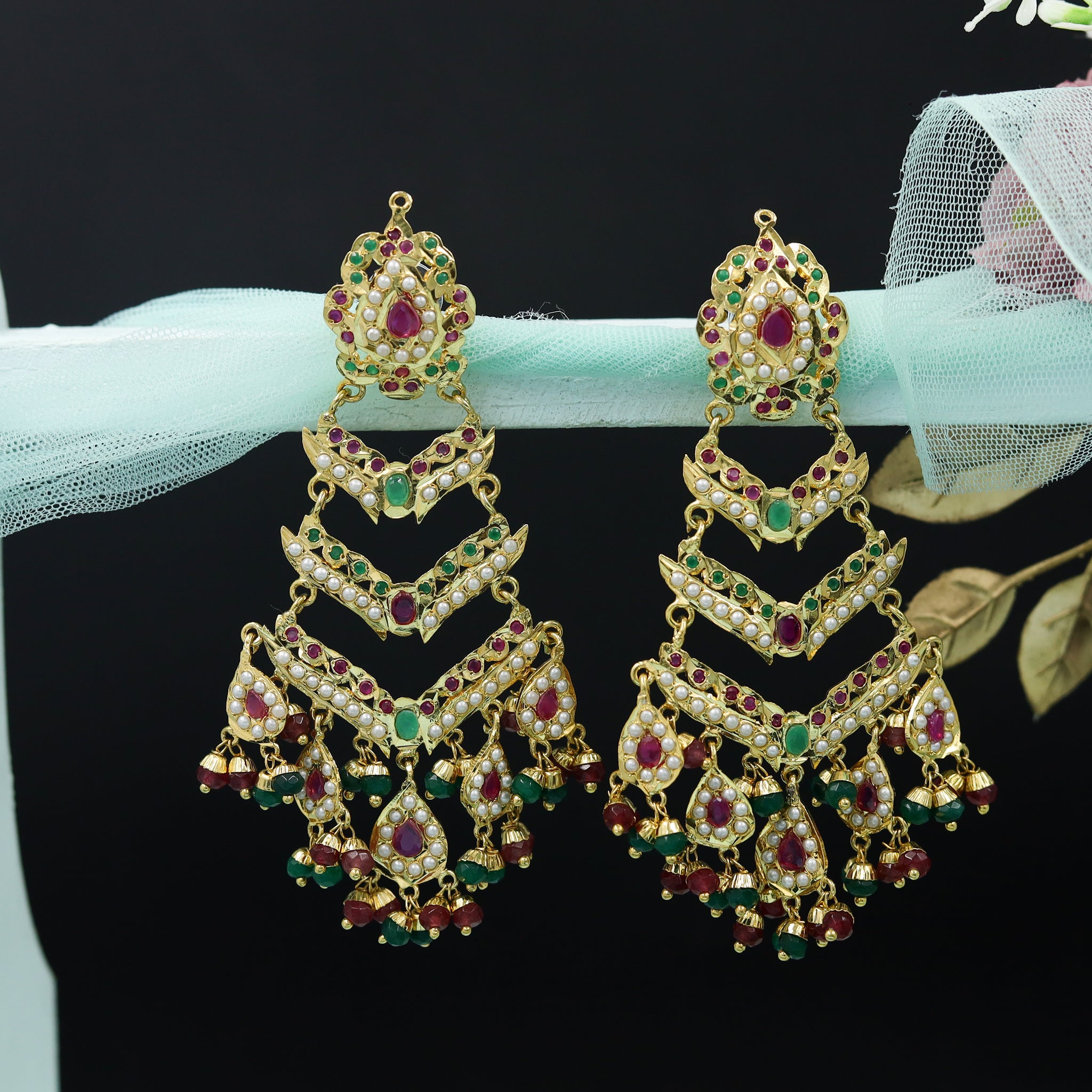 Jadau Earring Danglers 8398-73