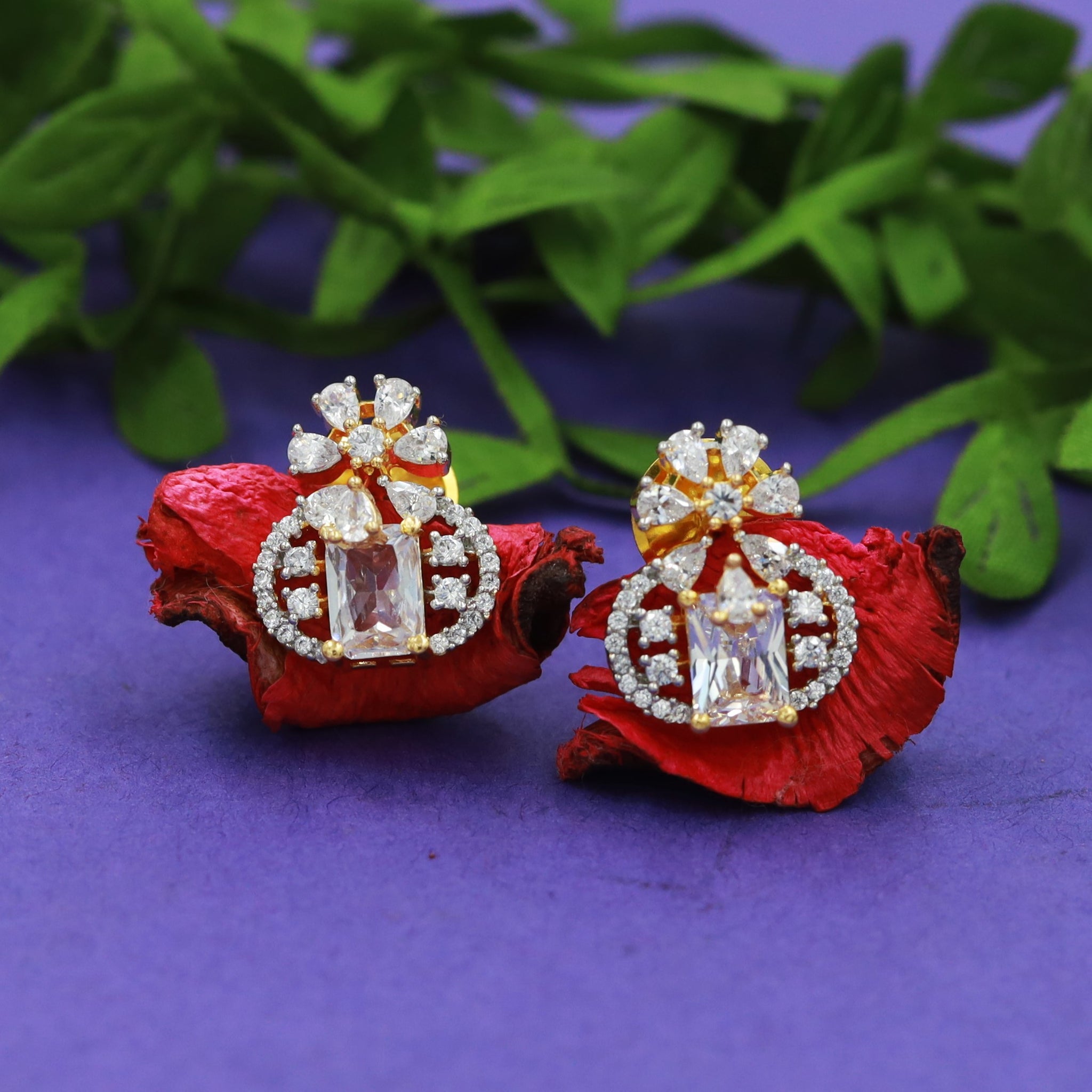 Tops/Studs Zircon/AD Earring 16887-08