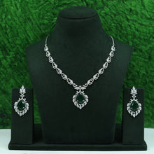 Round Neck Zircon/AD Necklace Set 16562-69