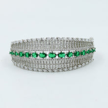 Stylish Zircon/AD Silver Plated Bracelet 16576-3723