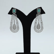 Silver Plated Zircon/AD Earring Danglers 10857-6624
