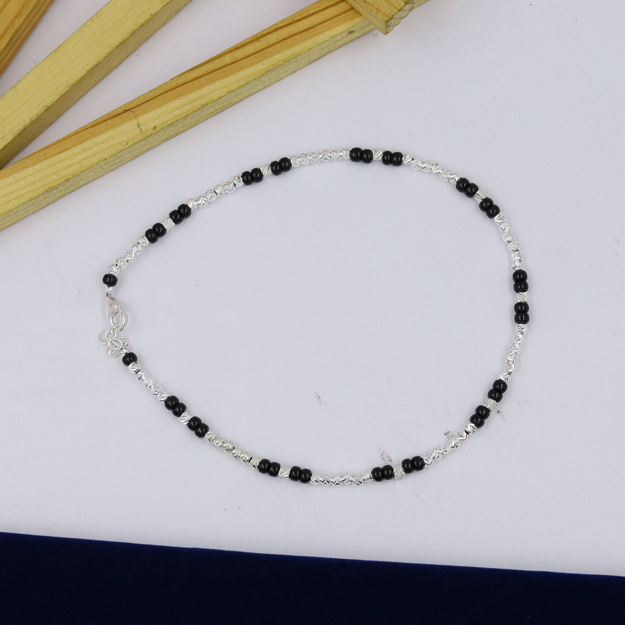 Pure 925 Hallmarked Silver Anklet 14418-22