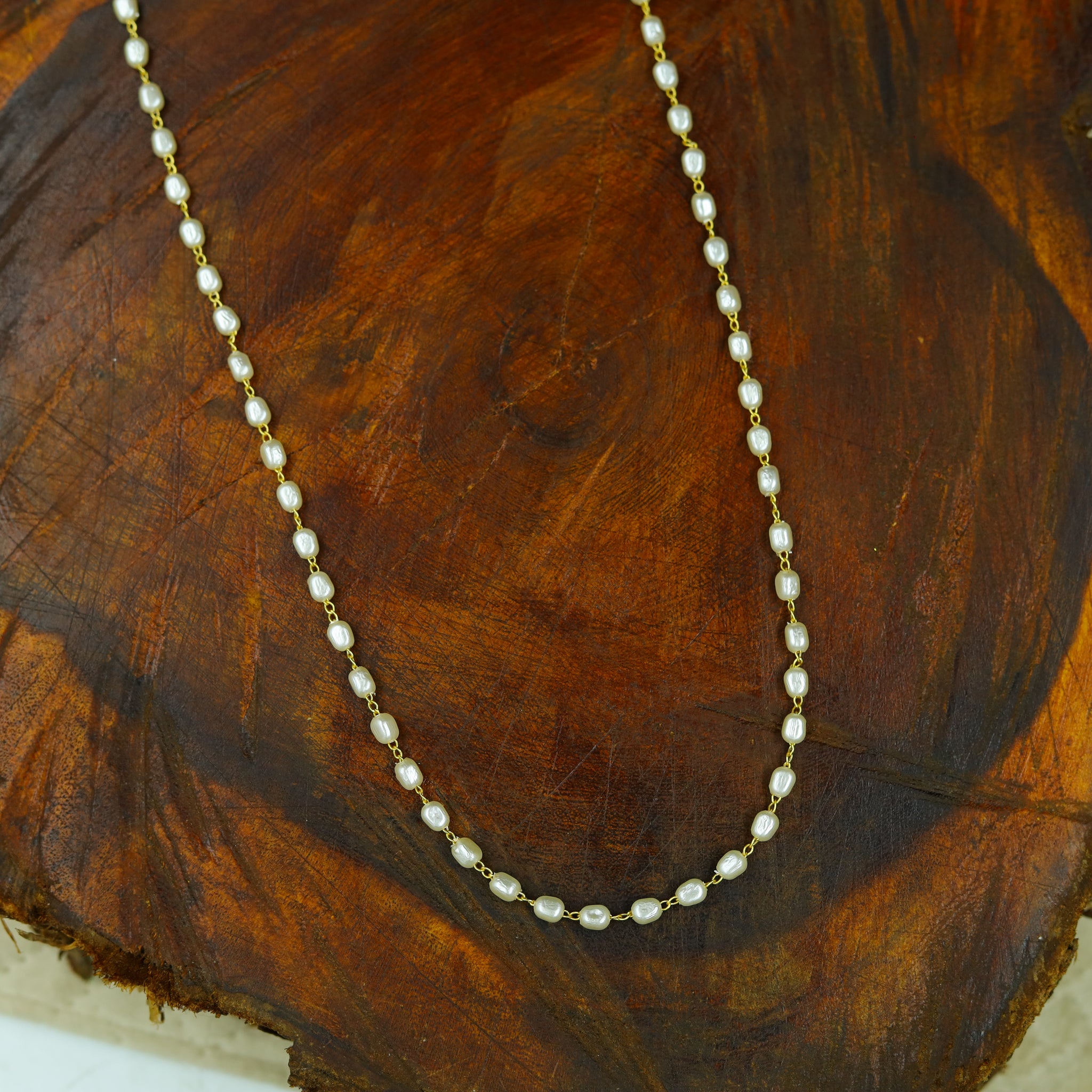 Long Neck Pearl Necklace Set 12852-31