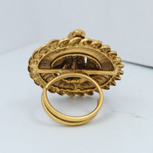 Antique Gold Finish Ring 10304-28