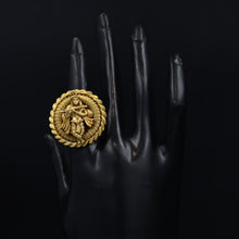 Antique Gold Finish Ring 10304-28