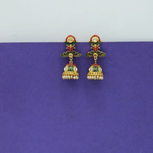 Multi Kundan Earring