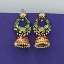 Meenakari Chandbali Fashion Earring 9909-R