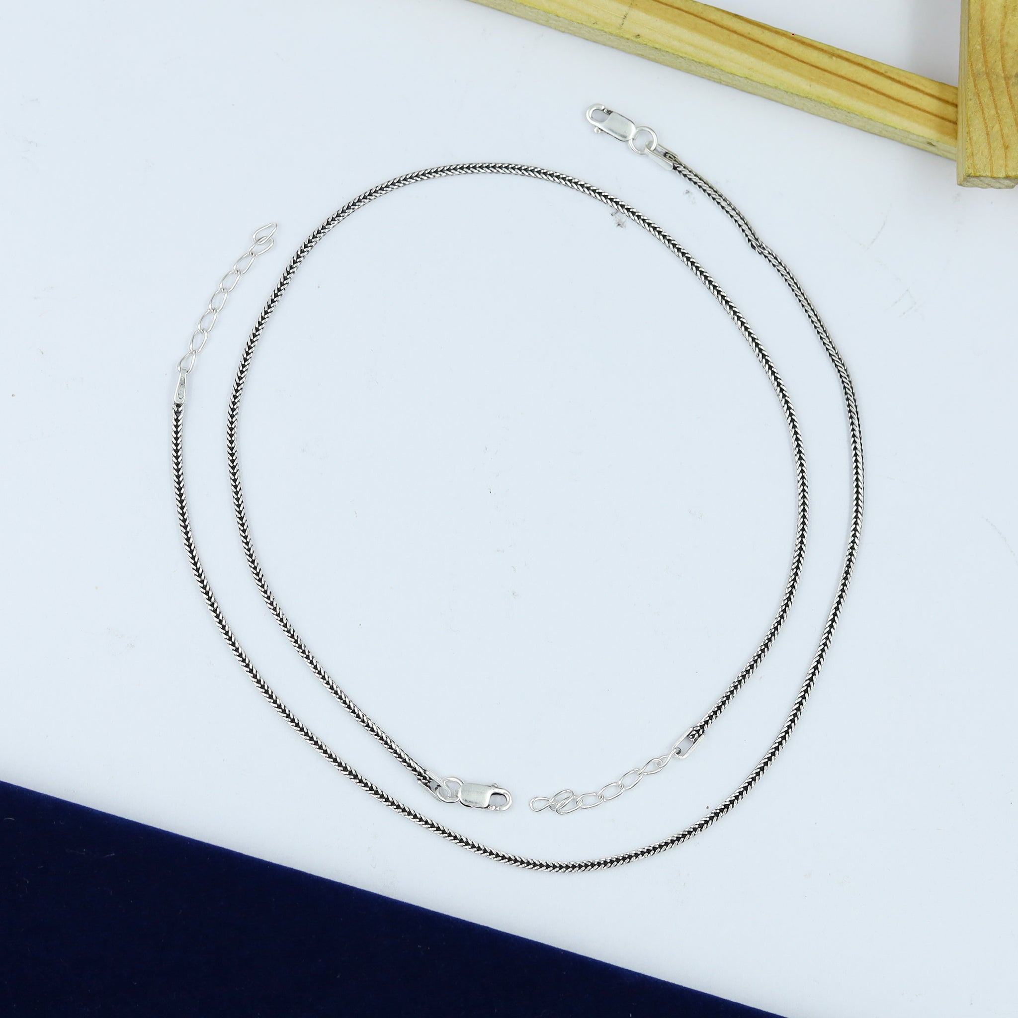 Pure 925 Hallmarked Silver Anklet 14475-22