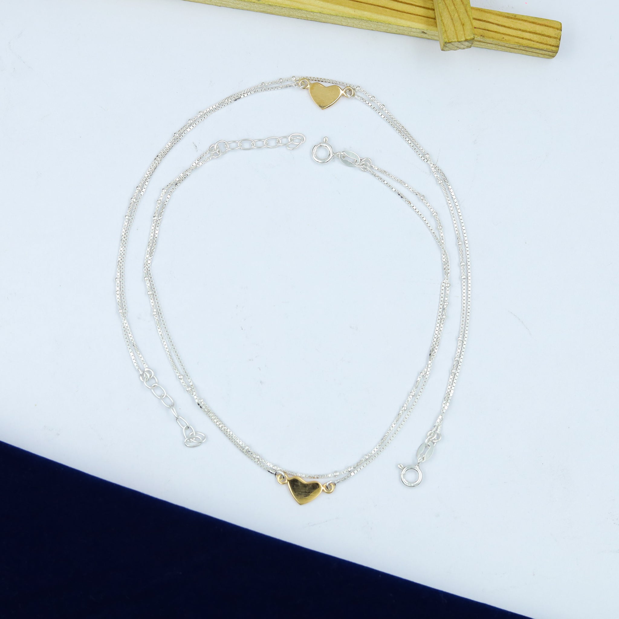 Pure 925 Hallmarked Silver Anklet 14471-22