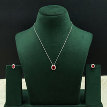 Light Zircon/AD Pendant Set 12873-31