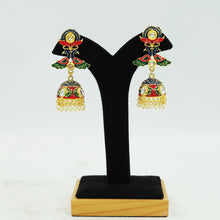 Designer Jhumki With Multicolor Meenakari And Pearl Latkan 11978-8216