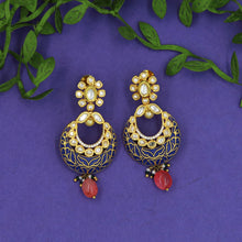 Blue Kundan Earring 1394-5459