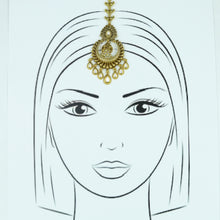 Antique Gold Finish Maang Tikka 12429-28