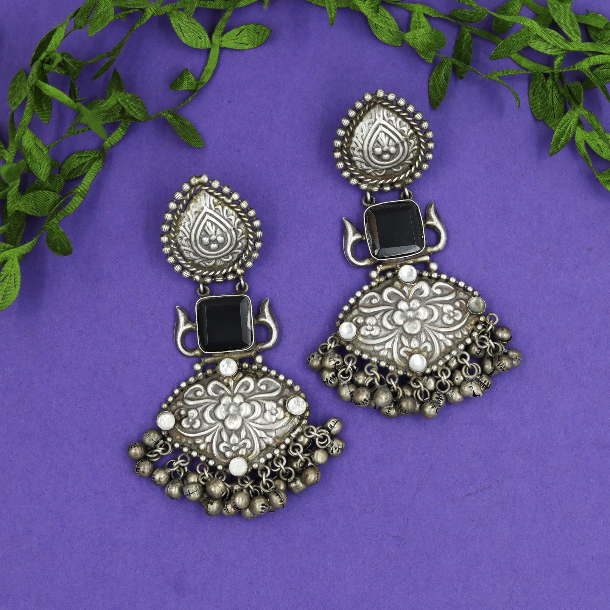 Danglers Oxidized Earring 4358-R