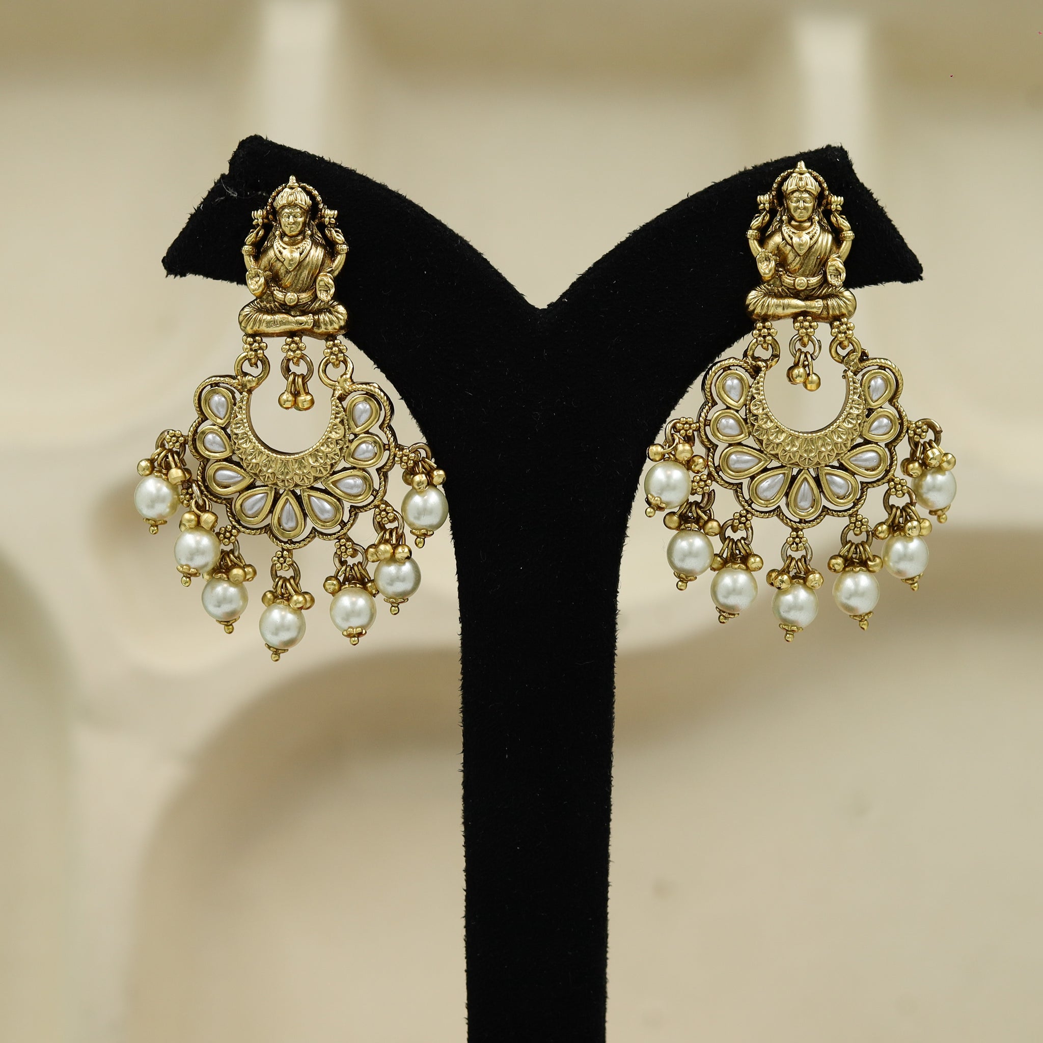 Chandbali Temple Earring 10237-28
