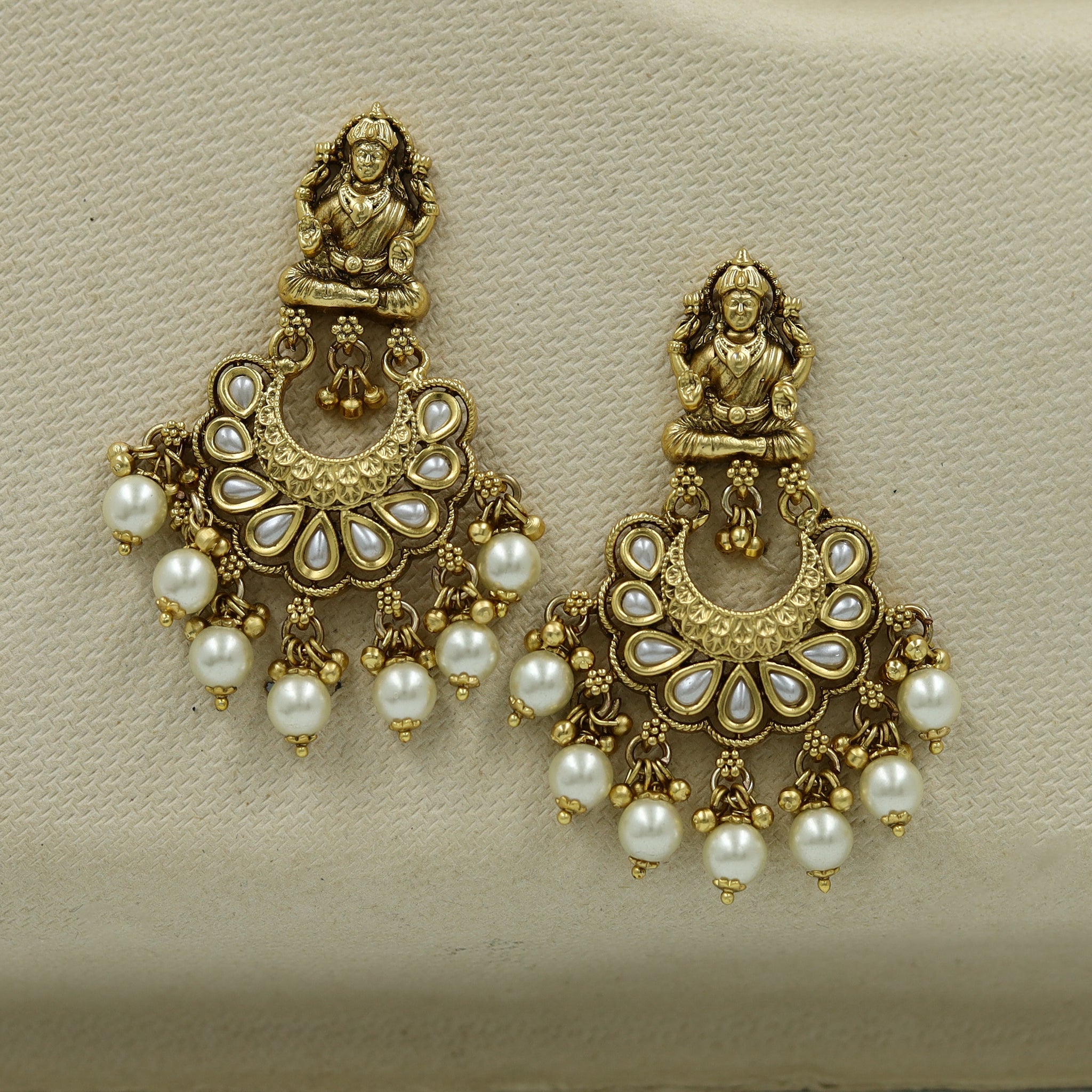 Chandbali Temple Earring 10237-28