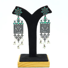 Green Oxidized Earring 7318-0730