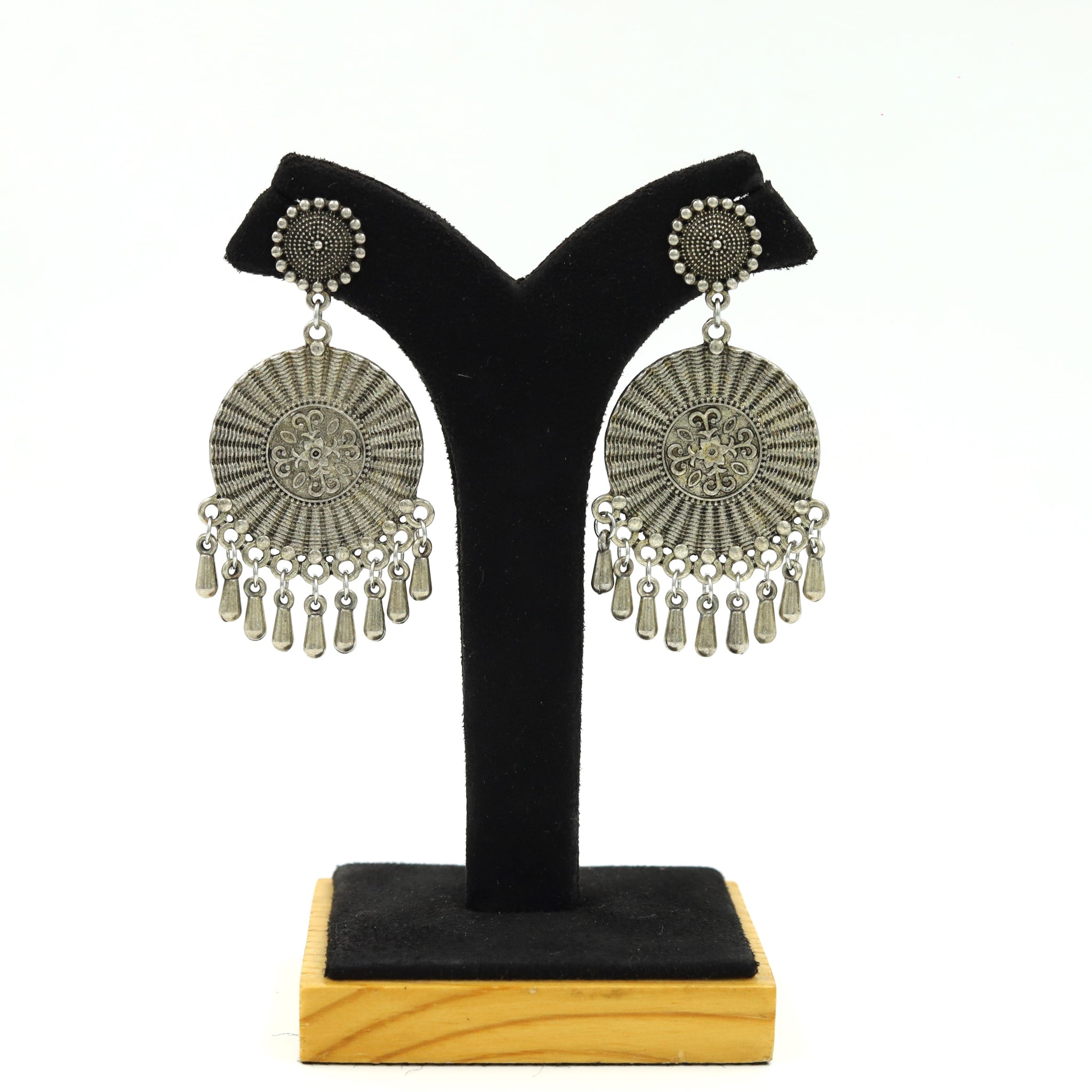 Silver Oxidized Earring 12043-8288