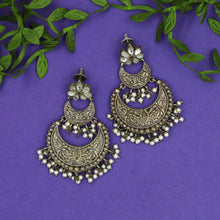 Chandbali Oxidized Earring 4696-59