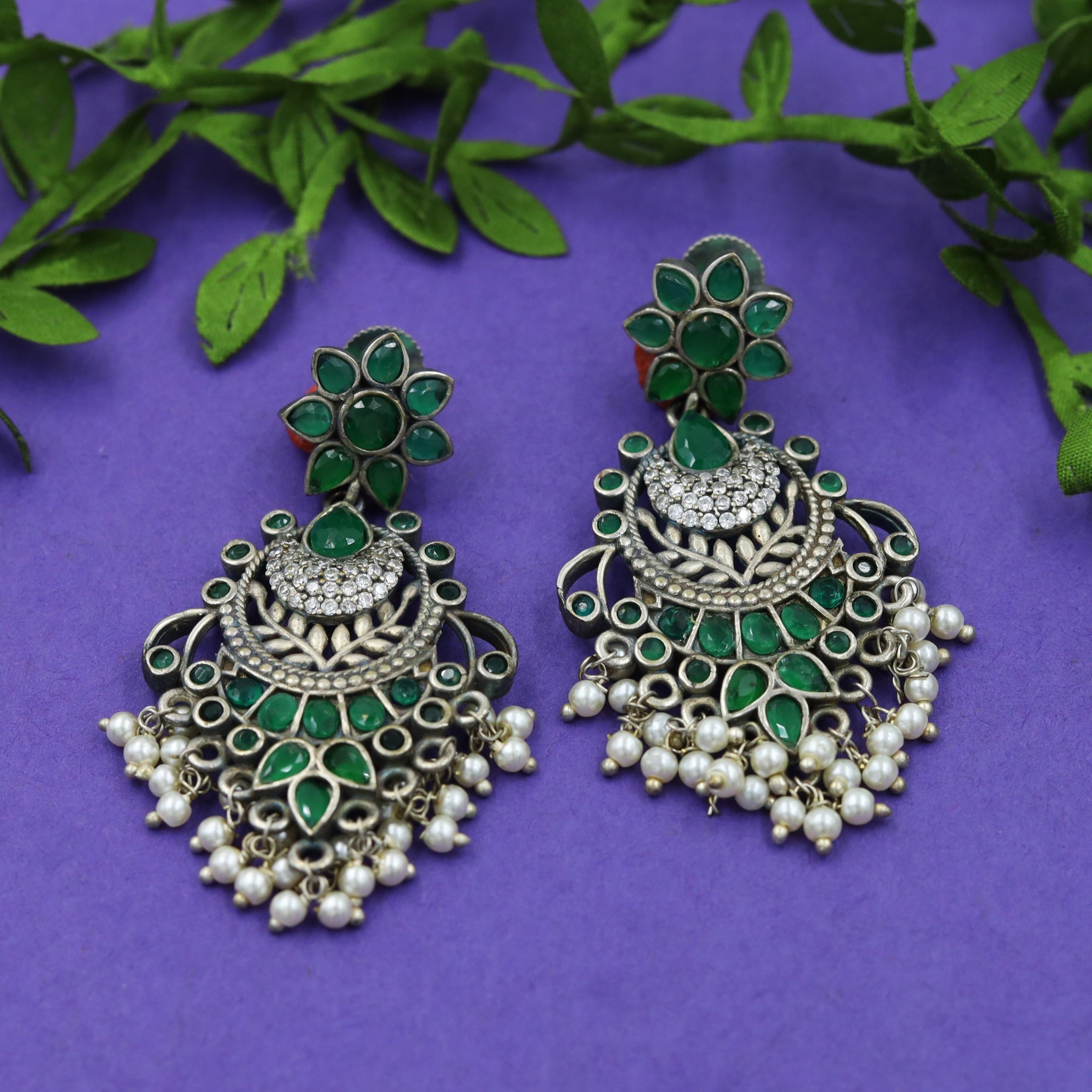 Danglers Oxidized Earring 4693-59