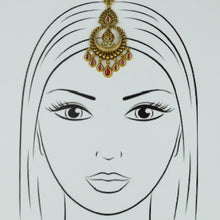 Antique Gold Finish Maang Tikka 12429-28