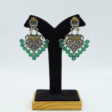 Green Oxidized Earring 11823-8018