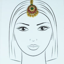 Antique Gold Finish Maang Tikka 12430-28