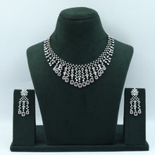 Round Neck Zircon/AD Necklace Set 6016-68