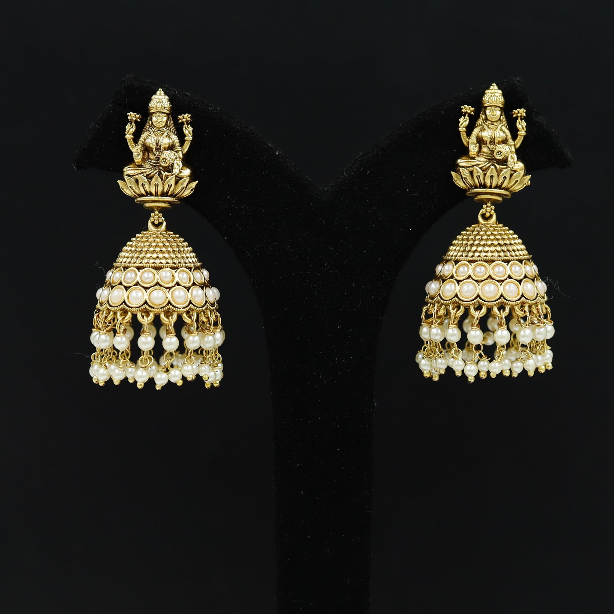 Jhumki Temple Earring 10260-28
