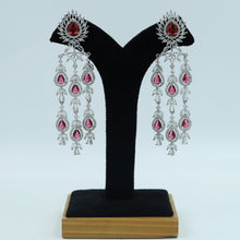 Round Neck Zircon/AD Necklace Set 9929-R