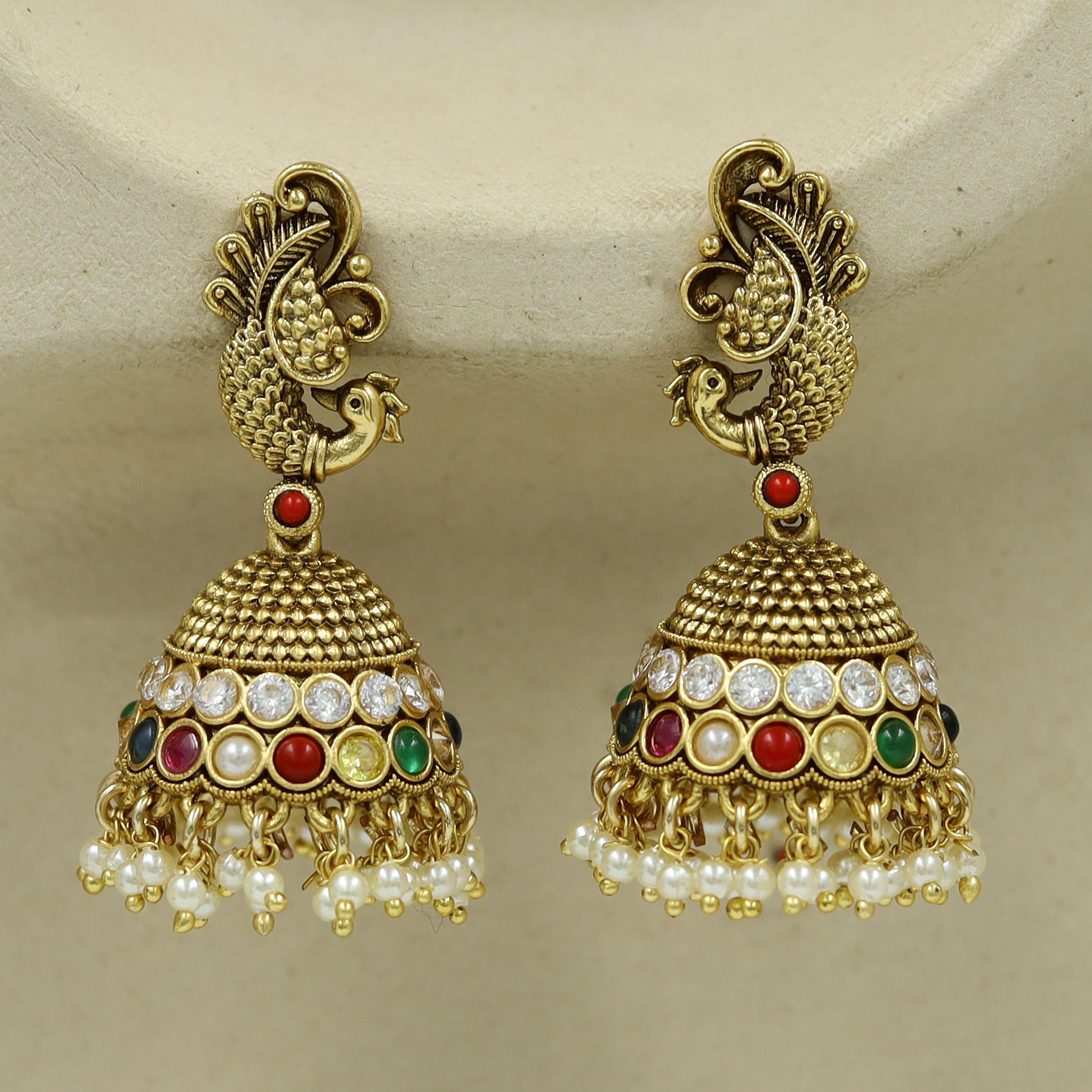 Jhumki Antique Earring 10247-28