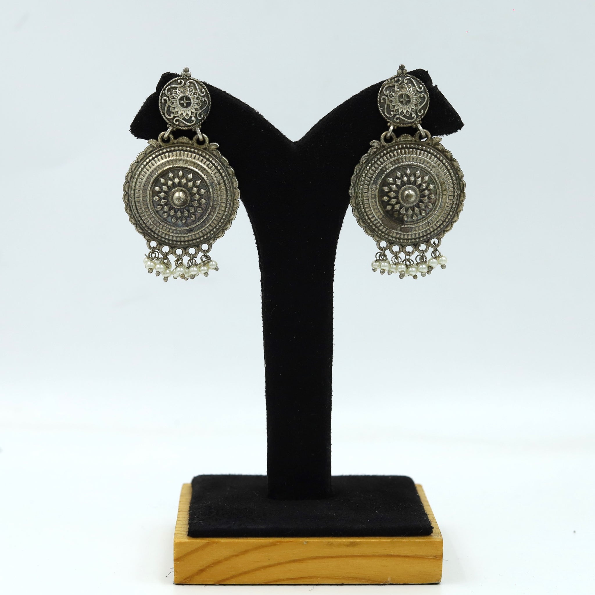 Silver Oxidized Earring 11808-7999