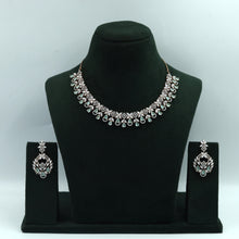 Round Neck Zircon/AD Necklace Set 4160-69