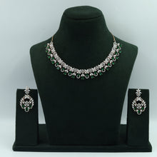 Round Neck Zircon/AD Necklace Set 4160-69