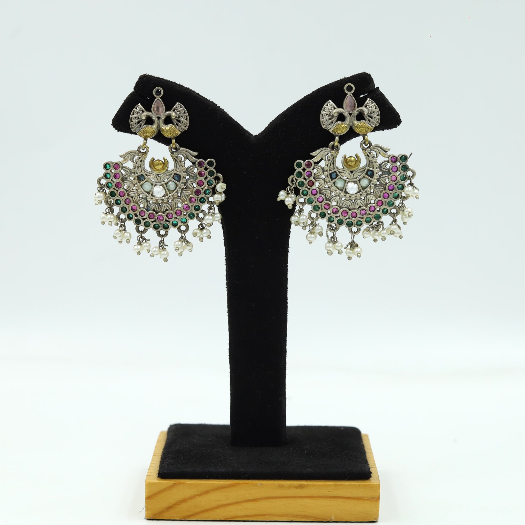 Chandbali Oxidized Earring 4688-59