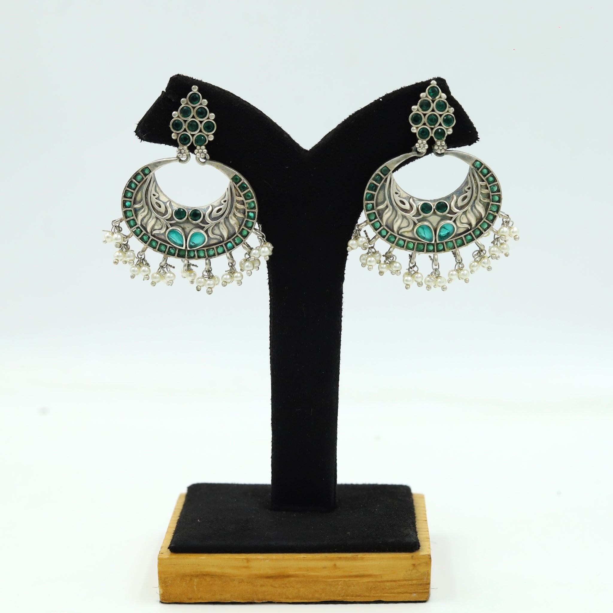 Chandbali Oxidized Earring 4679-59