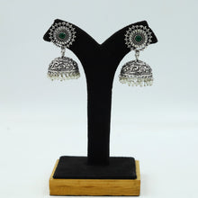 Ruby Oxidized Earring 18674-5856
