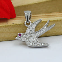 Pure 925 Hallmarked Silver Bird Pendant Set 14510-22