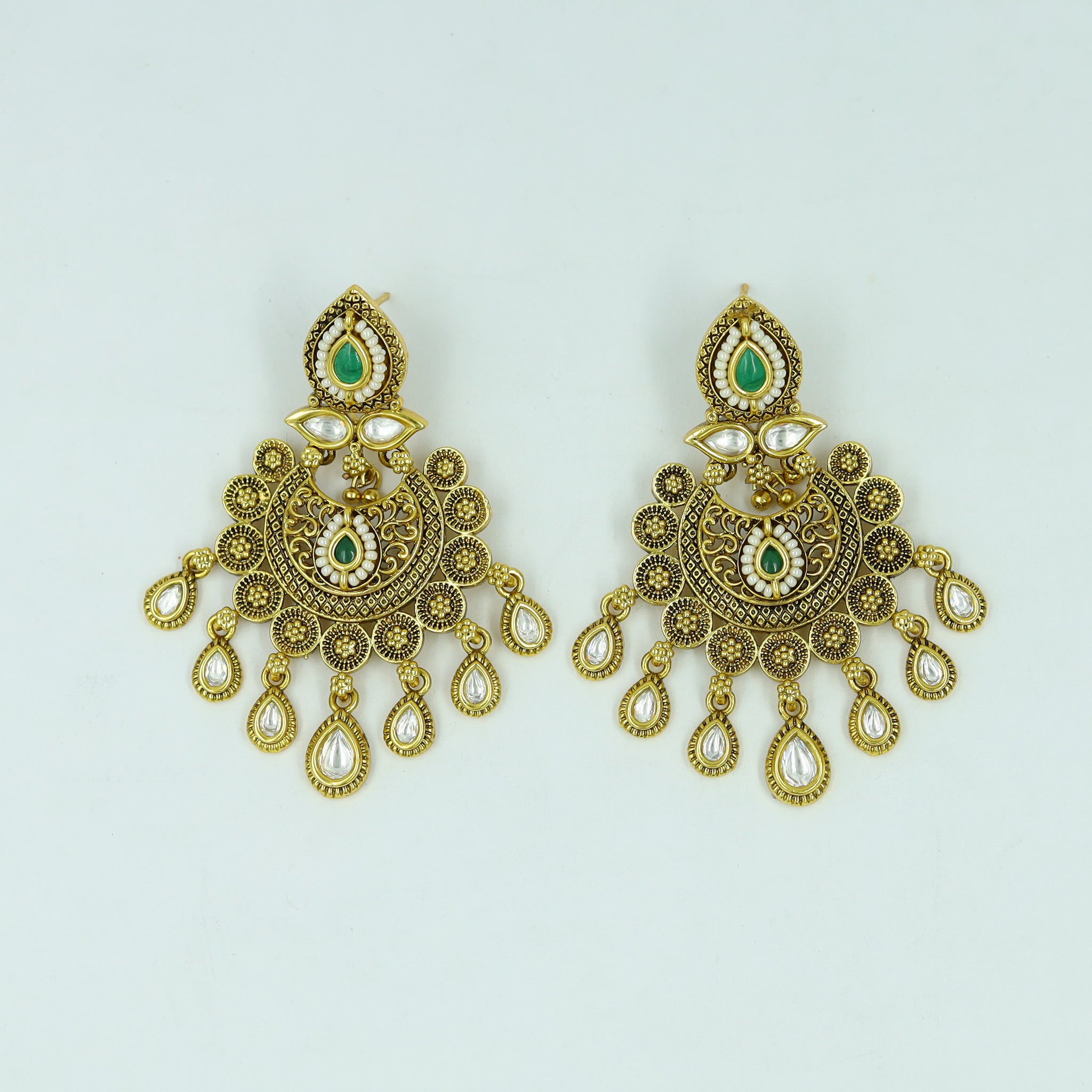 Chandbali Antique Earring 12957-1