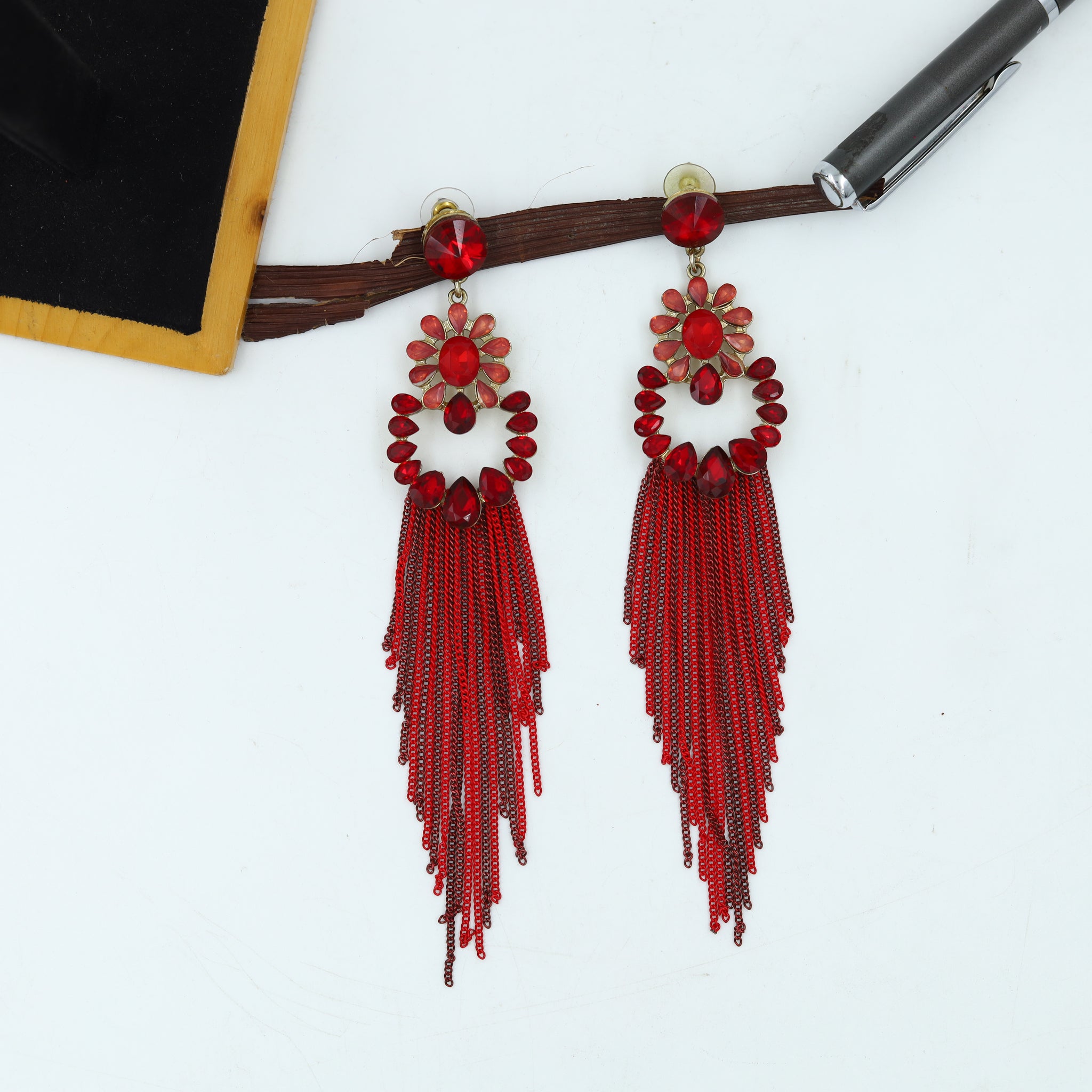 Red Fashion Earring 11213-7178